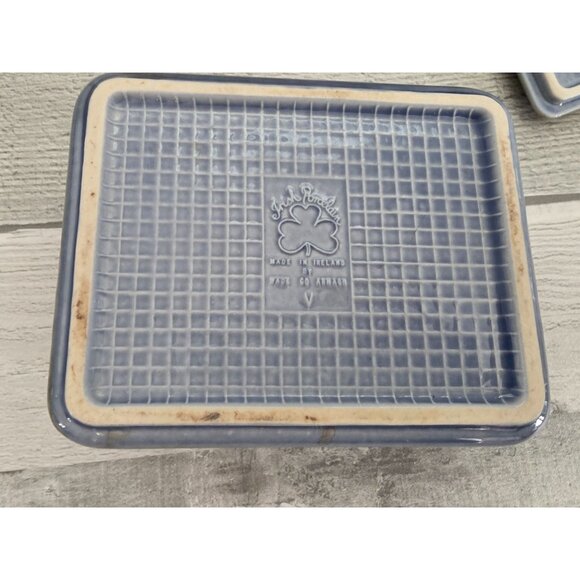 Vintage Irish Porcelain Trinket Box Hunter Scene & Shamrock Design Wade Ireland - Picture 5 of 10